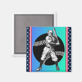 Baseball: magneet (Voorkant / Achterkant)