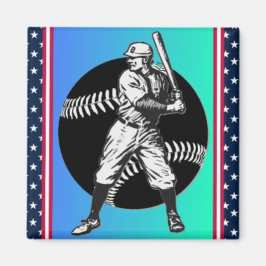 Baseball: magneet (Voorkant)
