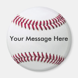 Baseball Magnet met Bericht