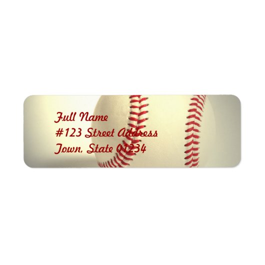 Baseball Mailing Labels (Voorkant)