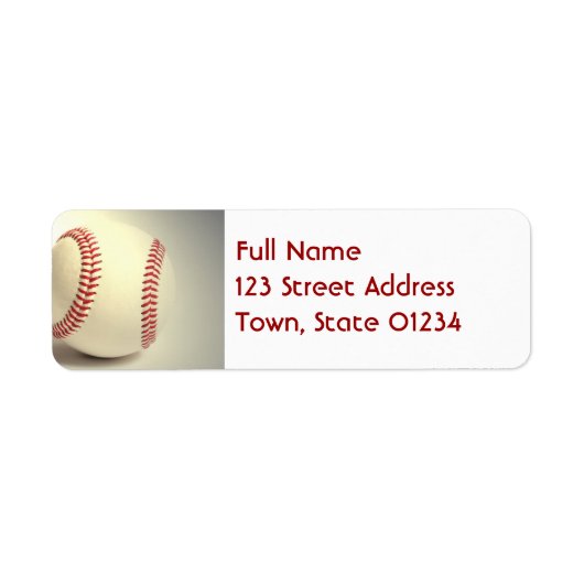Baseball Mailing Labels (Voorkant)