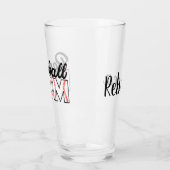 Baseball Mam en Naam Glas (Links)