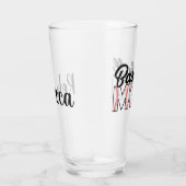 Baseball Mam en Naam Glas (Rechts)