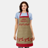 Baseball Mam Gepersonaliseerd Schort (Gedragen)