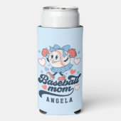 Baseball Mam Gepersonaliseerd Seltzer Blikjeskoeler (Seltzer Achterkant)