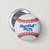Baseball Mam Gift Button (Voorkant /achterkant)