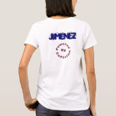 Baseball Mam...met een Caffeine met naam T-shirt (Achterkant)