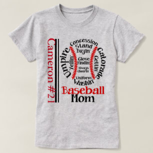 "Baseball Mam" Monogram VROUWEN T-SHIRT