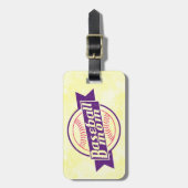 Baseball Mam Paars en Roze Bagage Bagagelabel (Voorkant verticaal)