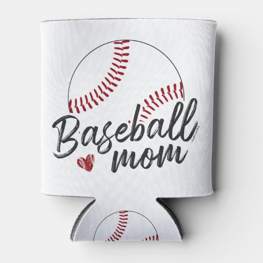 Baseball Mam, persoonlijke naam & nummer - GLS Blikjeskoeler (Voorkant)