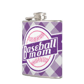 Baseball Mam Roestvrijstalen heupkolf Heupfles (Links)