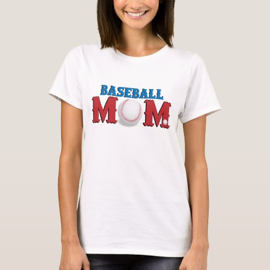 Baseball Mam T-shirt (Voorkant)