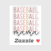 Baseball Mama | Baseball Mam Gift Sticker (Vel)