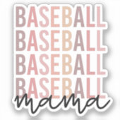 Baseball Mama | Baseball Mam Gift Sticker (Voorkant)
