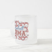 Baseball Mama Baseball Theme Frosted Mok (Voorkant links)