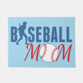 Baseball mama Blue Deurmat (Voorkant)