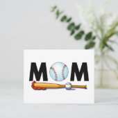Baseball mama briefkaart (Staand voorkant)