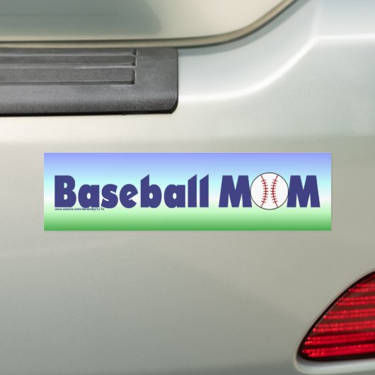 Baseball mama bumpersticker (Op auto)
