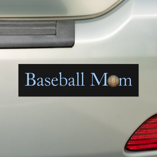 Baseball mama Bumpersticker (Op auto)