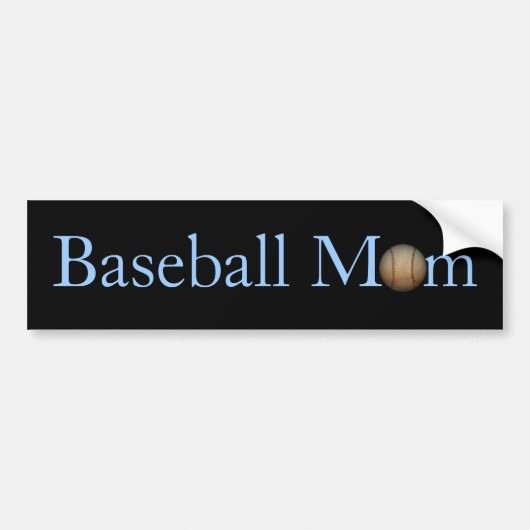 Baseball mama Bumpersticker (Voorkant)