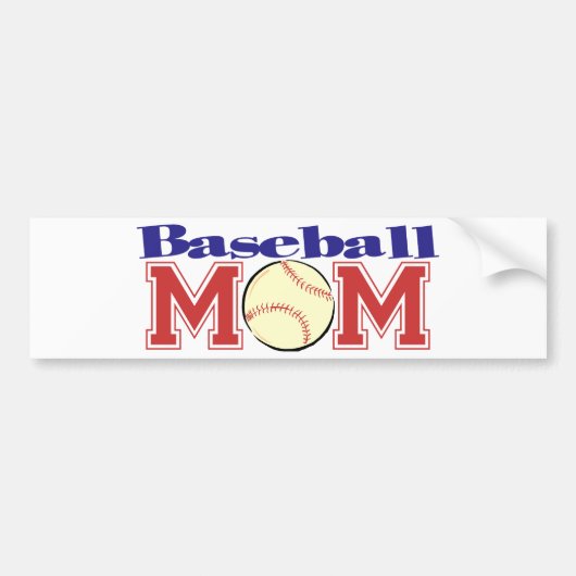 Baseball mama bumpersticker (Voorkant)