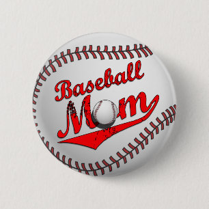 Baseball mama Button