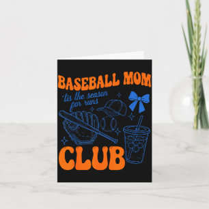 Baseball mama club tis is het seizoen voor runs gr kaart