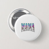 Baseball Mama Coquette Bow Game Day Baseball Mama Ronde Button 5,7 Cm (Voorkant /achterkant)