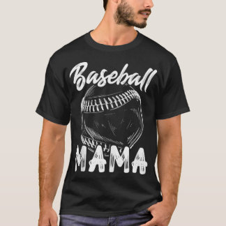 Baseball Mama For Women Family Matching Players Te T-shirt