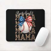 Baseball Mama Game Day Baseball Verenigde Staten 4 Muismat (Met muis)