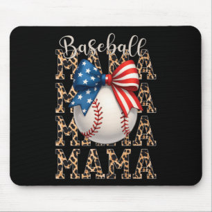 Baseball Mama Game Day Baseball Verenigde Staten 4 Muismat