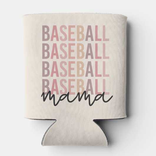 Baseball Mama | Giften van honkbal mam Blikjeskoeler (Achterkant)