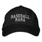 Baseball Mama | Giften van honkbal mam Geborduurde Pet (Voorkant)
