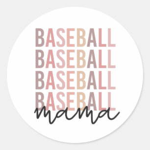 Baseball Mama   Giften van honkbal mam Ronde Sticker