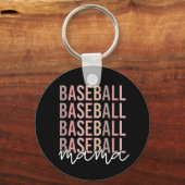 Baseball Mama | Giften van honkbal mam Sleutelhanger (Voorkant)