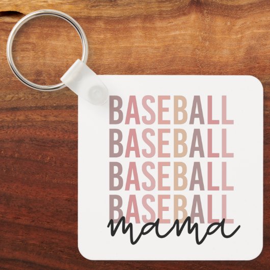 Baseball Mama | Giften van honkbal mam Sleutelhanger (Voorkant)