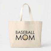 Baseball mama grote tote bag (Voorkant)