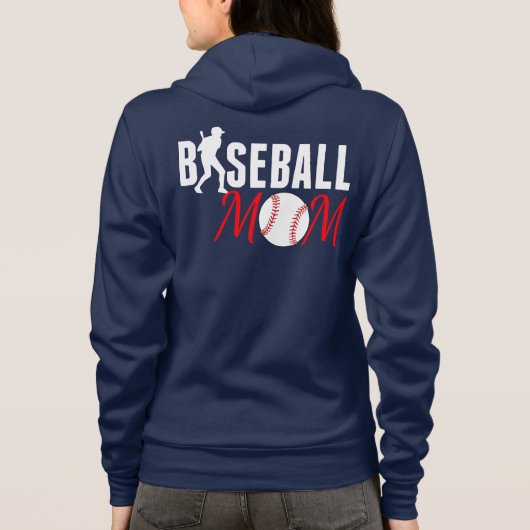 Baseball mama hoodie (Achterkant)