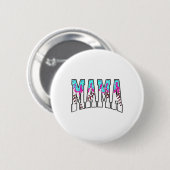 Baseball Mama Ice Cream Drip met Sprinkles Baseba Ronde Button 5,7 Cm (Voorkant /achterkant)