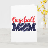 Baseball mama kaart (Gele Bloem)
