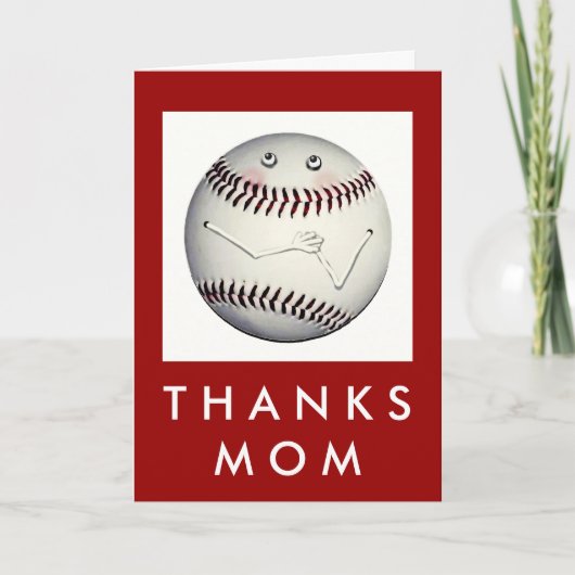 Baseball mama kaart (Voorkant)