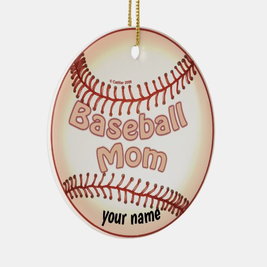 Baseball mama keramisch ornament (Rechts)