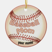 Baseball mama keramisch ornament (Voorkant)