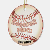 Baseball mama keramisch ornament (Links)