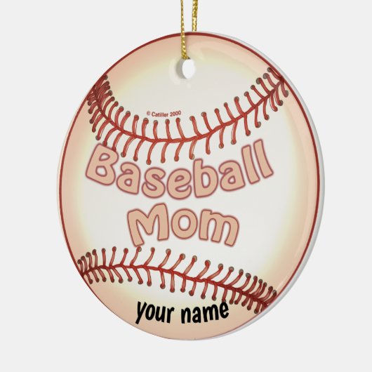 Baseball mama keramisch ornament (Links)