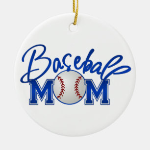 Baseball mama keramisch ornament