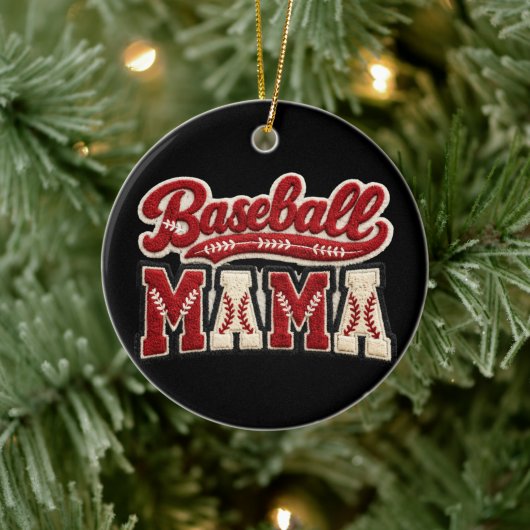Baseball Mama Keramisch Ornament (Boom)