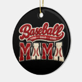 Baseball Mama Keramisch Ornament (Links)