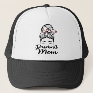 Baseball mama Leopard Funny Softball mama Trucker Pet