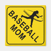 Baseball mama magneet (Voorkant)